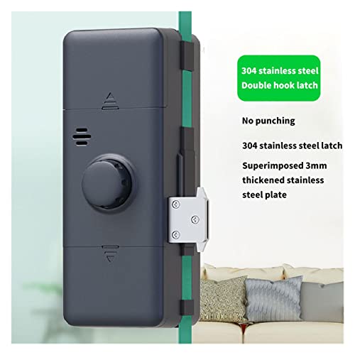 Serrure biométrique Wi-Fi Tuya pour porte vitrée de bureau et espace partagé sans perçage