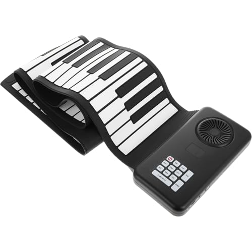 ifundom アップ式鍵電子キーボード ポータブル折りたたみピアノ ソフトシリコン素材 内蔵スピーカー付き 音楽練習用 初心者向け 旅行時にも便利