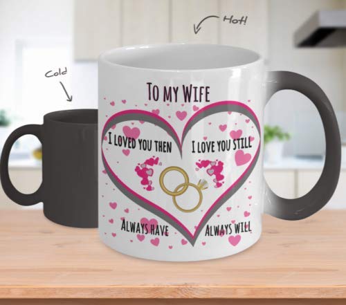 To My Wife Color Changing Mug Magic Cup 11 oz Gift Love You