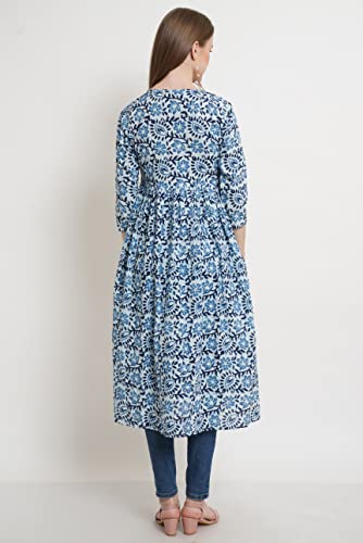 Image of COTLAND Fashions Jaipuri Cotton Printed Black Shrug /Jacket /Cape for Women