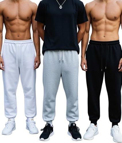 Men's Sweatpants with Pockets Soft Durable Joggers for Men Athletic Pants for Workout Running Gym Jogging Pants2