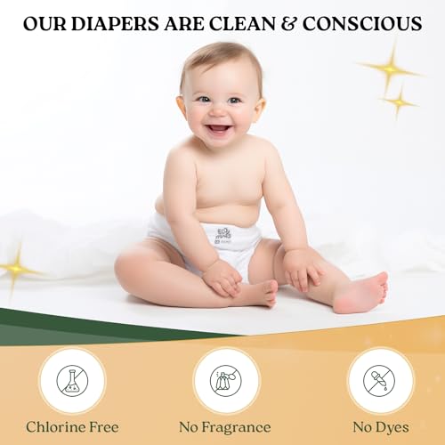 Ecohugs Organic Bamboo Diapers Size Nb | Ultra-Soft Disposable Baby Diapers thumb #5