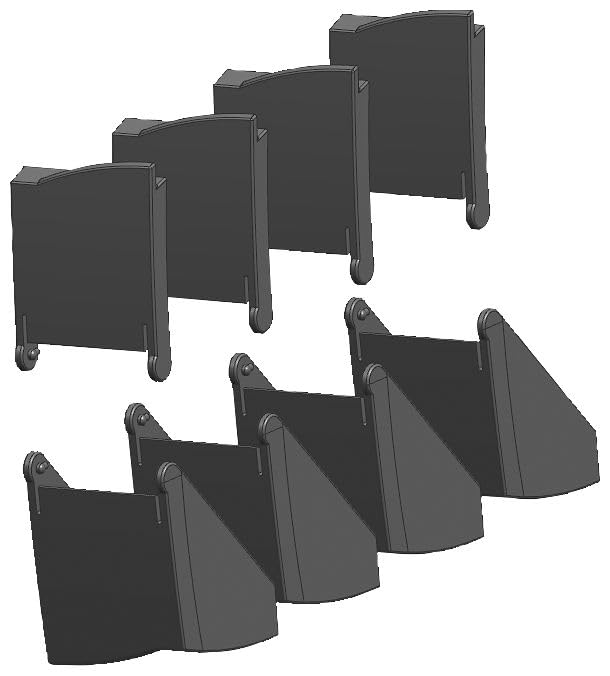 Siemens SIMATIC S7-1200 lot de 4 plaques avant clipsables grises