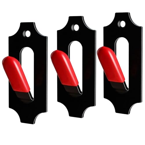 MSSOHKAN European Mount Skull Hanger Deer Skull Mount for Deer Mule Antelope Coyote and Small Game Animals with Silicone Protector Red 3 Pack