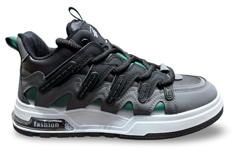 Image of Fashion Athletic Sneakers, Chunky Platform Sole, Lace-up Sport Running Shoes for Mens
