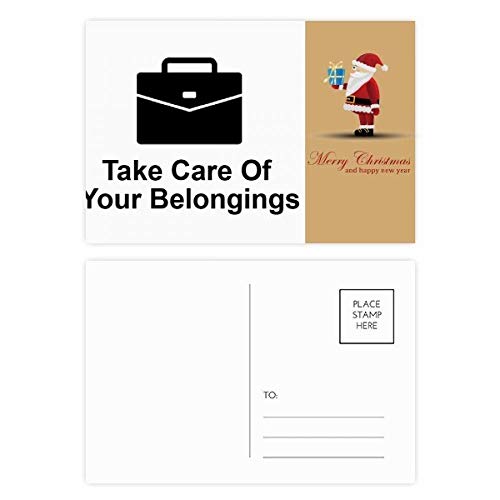 Cartes postales Père Noël Noir (lot de 20) pour partager la joie et l'amour en famille