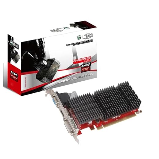 maxsun AMD Radeon R5 220 1GB Scheda grafica GPU (DVI-I, HDMI, VGA) - Basso profilo pronto