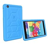 AT&T Trek 2 HD Case - Poetic Rugged Protective Silicone Case [Corner/Bumper Protection][Grip][Sound-Amplification][Bottom Air Vents] for AT&T Trek 2 HD (2016) Blue