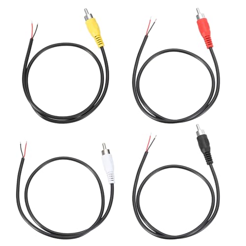 Adaptador de cable de audio RCA macho a cable desnudo para transferencia sin interferencias