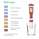 VIVOSUN 4-in-1 Digitales pH-Messgerät mit pH- / TDS- / EC-/ Temperatur-Funktion, 0-14pH Messbereich, ±0,1pH hohe Genauigkeit Wasserqualitätstester für Hydroponik, Haushalt, Trinkwasser und Aquarium