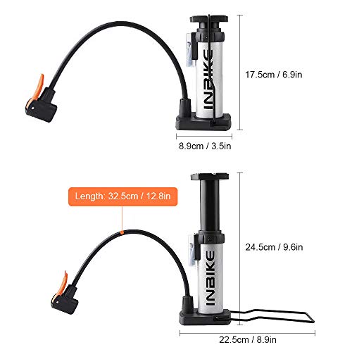 Bomba de bicicleta, Romacci Mini bomba de bicicleta Mini bomba de pneu de bicicleta portátil Bomba d