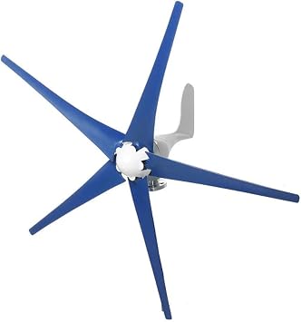 800W Wind Turbine Generator, 5 Blade Wind Power Generator with Charge Controller, 12V/24V Windmill Generators for Marine RV Home Hybrid Solar Wind System24V
