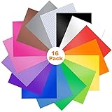 15 Piezas Lámina de Vinilo, Lámina de Vinilo para Plotter, Juego de Herramientas para Manualidades, Lámina de Vinilo Autoadhesiva, Lámina Adhesiva de Vinilo, Láminas de Vinilo