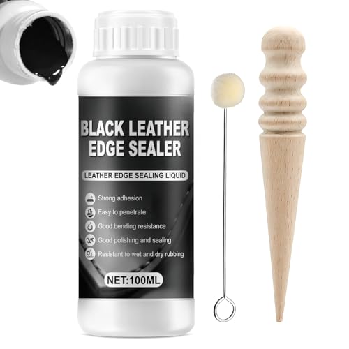 Leather Edge Sealer, Leather Burnishing Gum Smooth and Glossy Edge