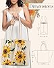 Miss Adola Aesthetic Embroidery Tote Bag for Women - Reusable Canvas Cloth Shoulder Bag with Cute 3d Sunflowerl Embroidered Designer Shopping Bag for Grocery, Work, Book, Vacation #1