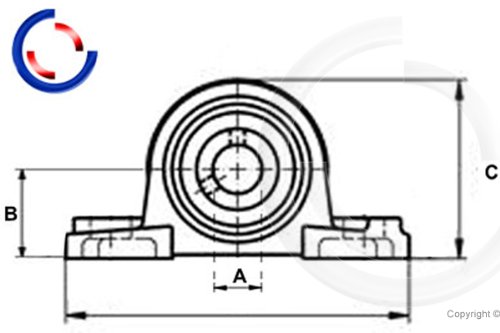 Stehlager Gehäuselager Wellenlager 75mm UCP215