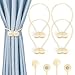 Cozary Calamite per Tende Magnetiche, 4PCS Ferma Tende con Calamita Senza Fori, Calamita per Tende Decorativo Accessorio per Salone Camera Ufficio immagine