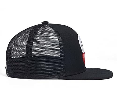 Image of Quanhaigou Snapback Hat for Men Women,Hip Hop Style Colorful Flat Bill Hats Teens Adjustable Baseball Cap