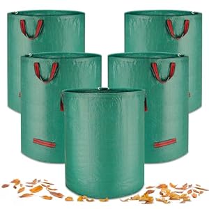 Aonext 5X Gartenabfallsack stabil, 272L