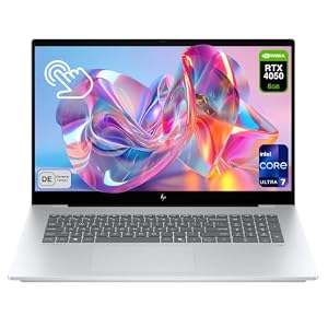 HP OmniBook 7 Next Gen AI 17, Intel Core Ultra 7 258V, 32 GB LPDDR5x RAM, 4 TB PCIe SSD, 17,3″ FHD IPS Touchscreen (1920×1080), NVIDIA RTX 4050 6 GB, DE Tastatur, Windows 11 Home, Silber