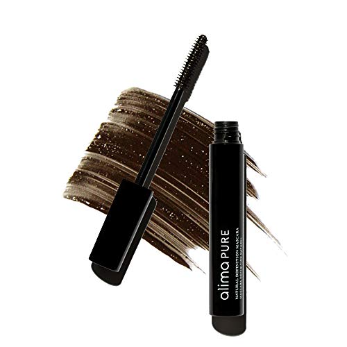 Alima Pure | Natural Definition Mascara | With Jojoba Oil and Beeswax | Eye Makeup | Brown Mascara | Mineral Makeup | Brown, .28 oz/ 8 g