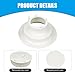 Nomocale 1 PC Car Thickened Nylon Exhaust Sewer Pipe Top Cover, Roof Ventilation Detachable Anti-proof Cover, Modification Replacement Accessories for Most RVs, Campers, Yachts, Trailers (White)