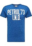 petrol industries Tolle zweifarbige Optik Petrol Industries T-Shirt Shirt Rundhals MSS18 TSR638 5078 Capri W18-PIT1 Größe M
