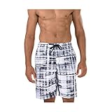 Stampa a righe marmorizzate Speedo Men\'s Marbled Stripe E-Board 21 Inch, Speedo Black, Small