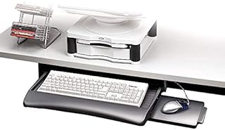 Fellowes UnderDesk Keyboard Manager - Keyboard drawer with mouse tray - platinum