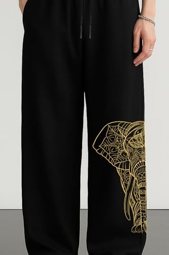 Image of Men Baggy Regular Fit Track Pants