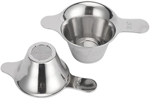 Miniatura 3 de Infusor de té, colador de té de doble asa, filtro de té de acero inoxidable 304, coladores de té para té de hojas sueltas, malla fina, bola de té,