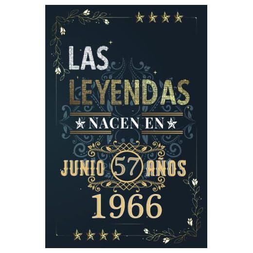 LAS LEYENDAS NACEN EN JUNIO EL AÑO 1966: 57 Aniversario Cuaderno personalizado 57 años regalos Feliz 1966 cumpleaños ideas de regalos