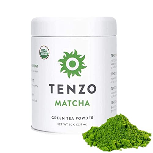 Tenzo Matcha Green Tea Powder | USDA Organic Ceremonial Grade â Paleo, Kosher, Vegan â Authentic Japanese Origin (60 grams)