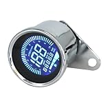 BOVUXKJH Speedometro Digitale Odometro Tachimetro Indicatore Livello Carburante Display LED Retroilluminazione Universale Adatto per cicli Lettura