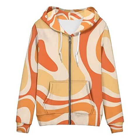 Belidome 70s Swirl Women's Oversized Hoodie Cover