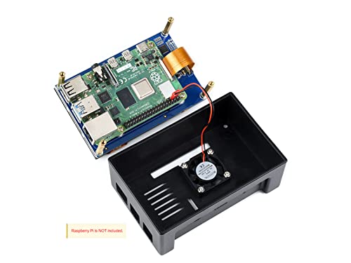 Image of Waveshare 4.3 Inch Touch Screen DSI LCD with Case for Raspberry Pi 4B, 800x480 Resolution Monitor IPS Capacitive Screen Support Raspbian /Ubuntu /Kali /Retropie /WIN10 IoT