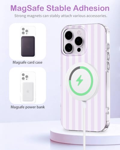 Coque iPhone 16 Pro Max violette rayée Feams en TPU fin de 6,9 pouces - 4