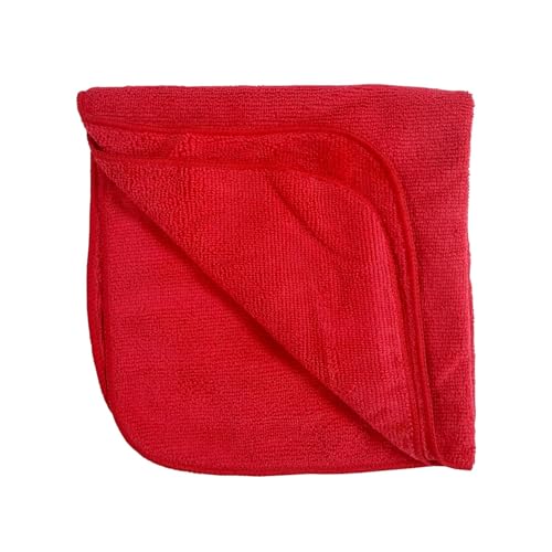 Image of Microfiber Cloth Plush Towel Exterior (Pack of 2) | Car & Home Cleaning | Super-Absorbent | Rub on Tough Stains | Ideal for All Surfaces | Size: 40 x 40 cm