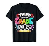3rd grade rocks rocking 3rd grade teacher T-Shirt