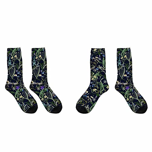 Image of Pehede Socks Mens Fun Dress Socks for Women Funny Novelty Crazy Design Socks