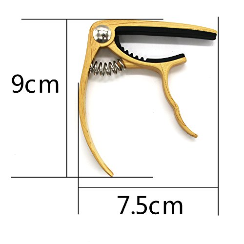 Melodic High Quality Capo Guitar Capo Capo For Western/Electric guitaracoustic Guitar With Wood Grain, Accessories for… - Les Beatles, Paul McCartney, John Lennon, RIngo Starr, George Harrison Melodic High Quality Capo Guitar Capo Capo For Western/Electric guitaracoustic Guitar With Wood Grain, Accessories for… – Image 3