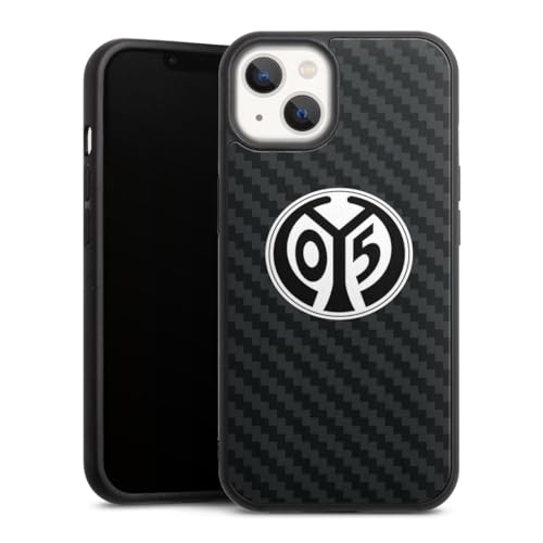 Holz Case kompatibel mit Apple iPhone 13 Walnuss Handyhülle Echtholz Hülle 1. FSV Mainz 05 E.V. Carbon Logo Holz Case kompatibel mit Apple iPhone 13 Walnuss Handyhülle Echtholz Hülle 1. FSV Mainz 05 E.V. Carbon Logo