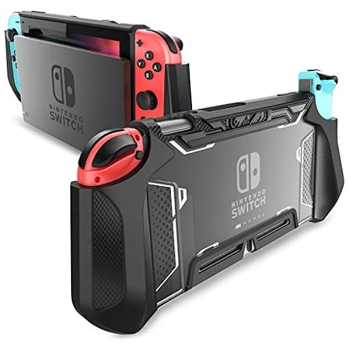mumba Funda para Nintendo Switch, Funda Protectora Robusta híbrida de TPU con Mango [Serie Blade] Compatible con Consola Nintendo Switch y Controlador Joy-con (Negro), Black | Ya disponible en tu tienda friki favorita! En mundofriki.es!