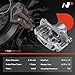 A-Premium Disc Brake Caliper Assembly with Bracket Compatible with Select Hyundai and Kia Models - Forte/Forte Koup 2010-2013, Elantra, Forte5, L4 2.0L - Front Driver and Passenger Side, 2-PC Set