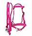 pony bitless bridle horse tack side pull hackamore hot pink