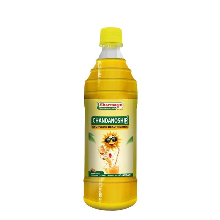 Sharmayu Chandnoshir Pey Ayurvedic Summer Drink – Natural Energy Booster with Sandalwood, Rose Water, Brahmi & Cardamom | Cooling Herbal Tonic for Heat Stroke, Hydration & Stress Relief | 700ml-image-10
