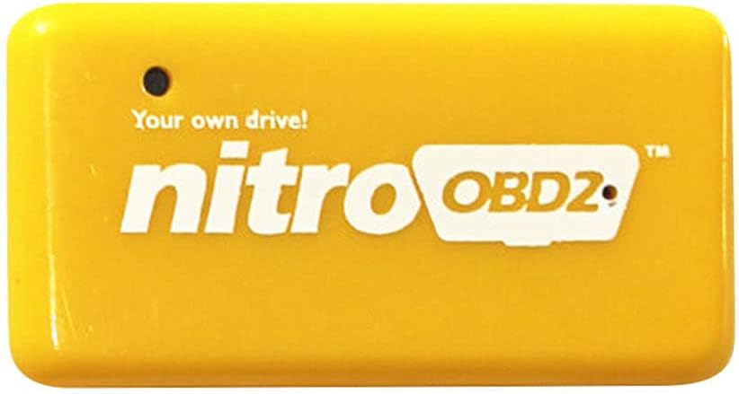 Amazon Obd2チップチューニングボックス プラグ ドライブ 性能向上 燃料節約 ベンジン車用 イエロー Ecu 車 バイク