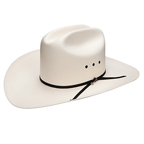 Stetson & Dobbs SSRNCHK0140 Mens Rancher 81 Black Eye Cowboy Hat,Natural - 6 3/4