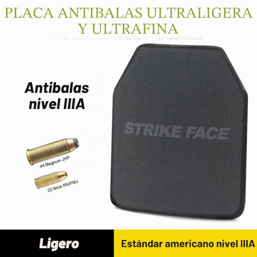 Placa de chaleco antibalas NIJ IIIA nivel PE placa de inserción independiente seguridad 2