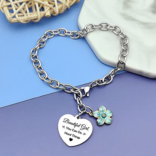 DlaeKua Inspirational Gifts Encouragement Bracelet Friendship Gifts from Sister Birthday Presents for Daughter Granddaughter Niece Friends Graduation Present4